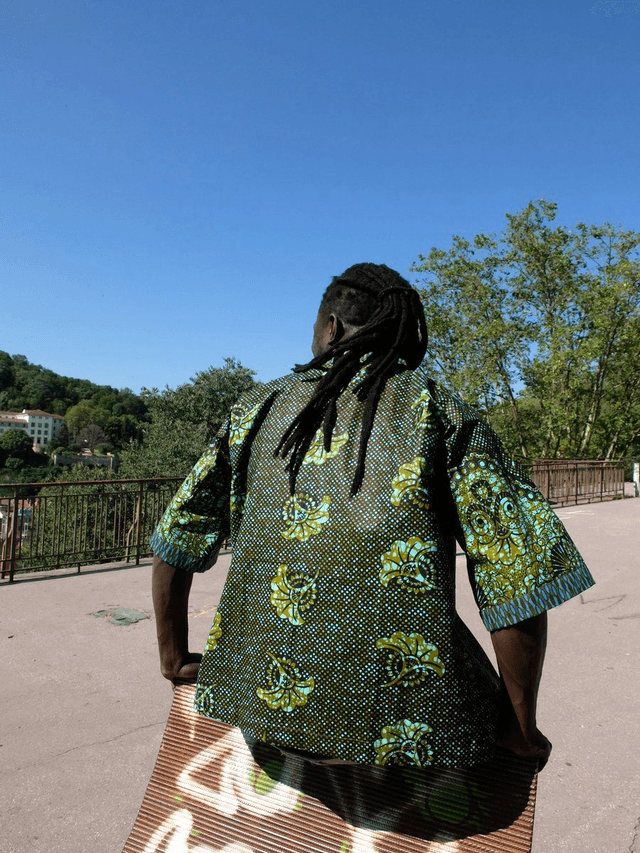 Veste kimono unisexe - Coton wax - Imprimé BUNTU