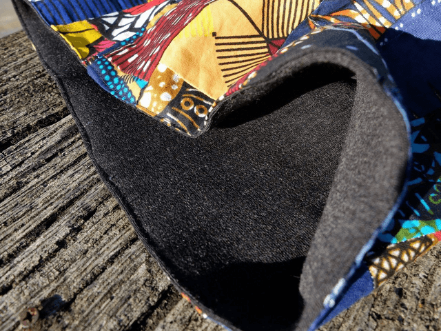 Maxi cache-cou SËTU - Patchwork wax & laine 
