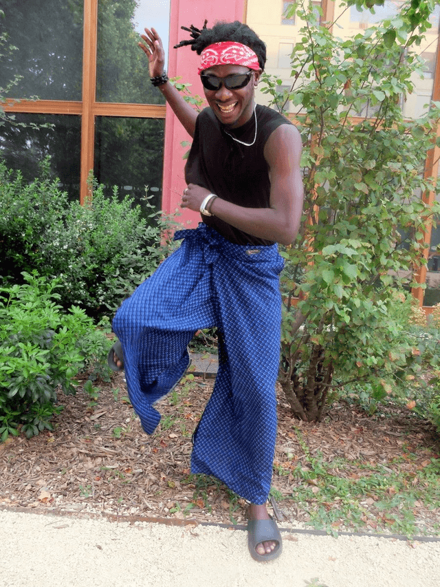 Pantalon drapé KOLDA – Coton wax – Imprimé au choix