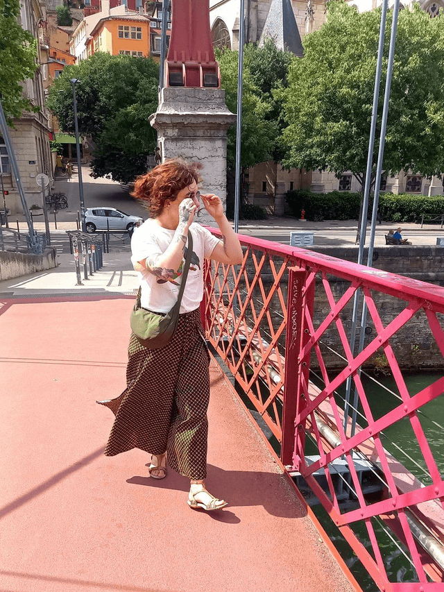 Pantalon portefeuille FOUTA | coton wax | Imprimé TILAPIA