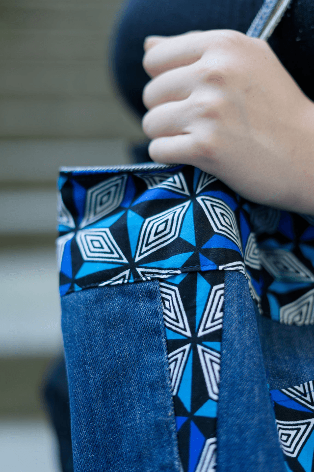 Sac PODOR - Jean recyclé et wax | Création unique