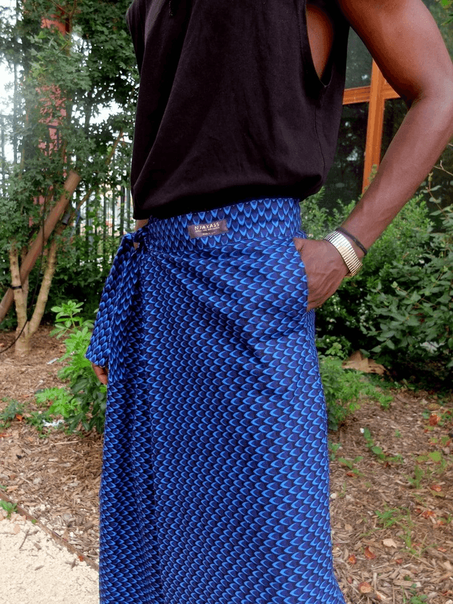 Pantalon drapé KOLDA – Coton wax – Imprimé au choix