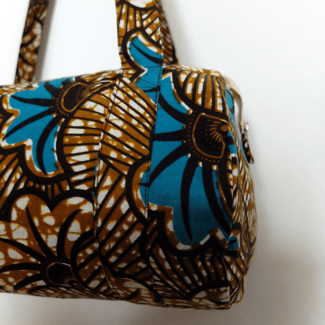  Sac polochon - Coton wax - Taille M - Imprimé au choix