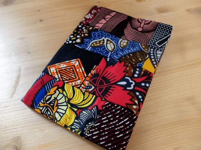 Protège carnet TAXAWAAY - Patchwork wax & coton