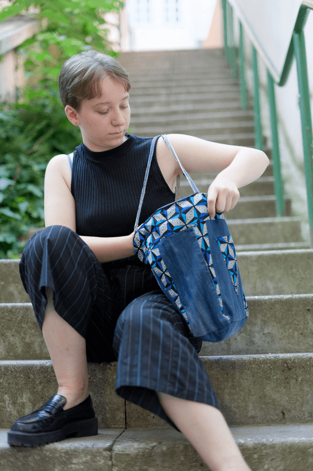 Sac PODOR - Jean recyclé et wax | Création unique