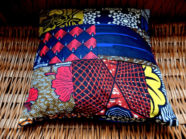 Coussin KËR - 35x35cm - Patchwork wax