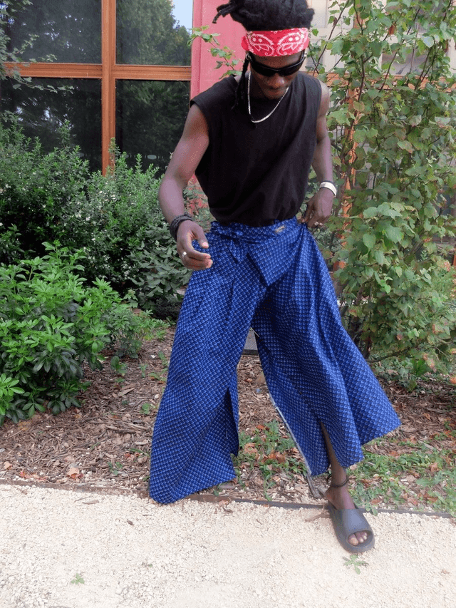 Pantalon drapé KOLDA – Coton wax – Imprimé au choix