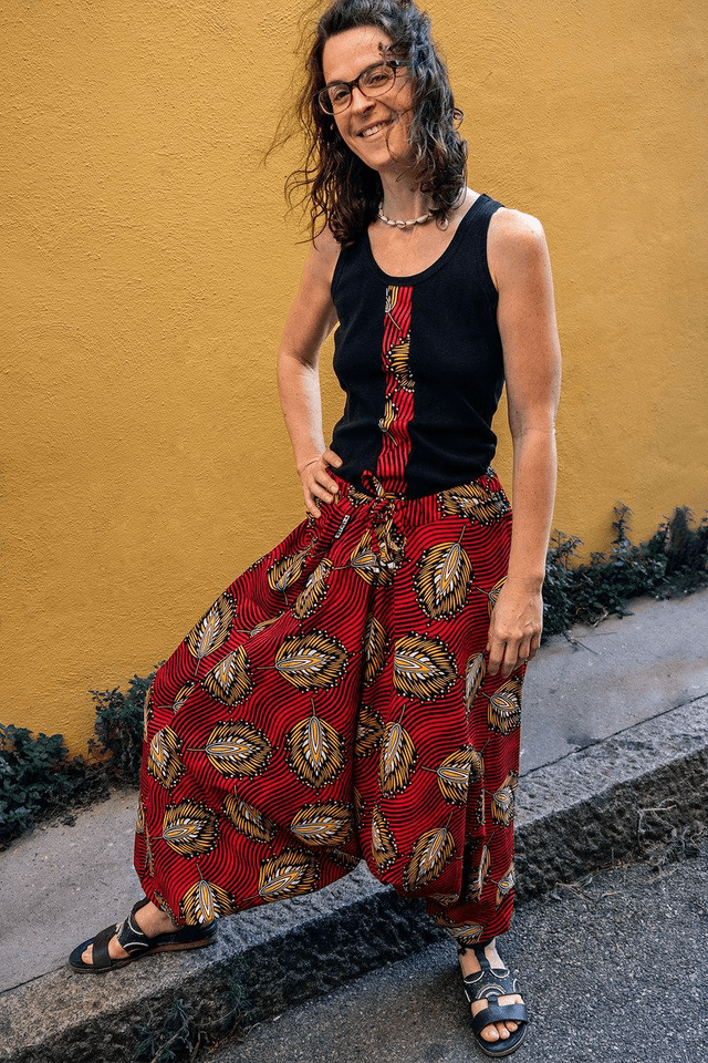 Sarouel ABENE - Coton wax - Imprimés "solaires"