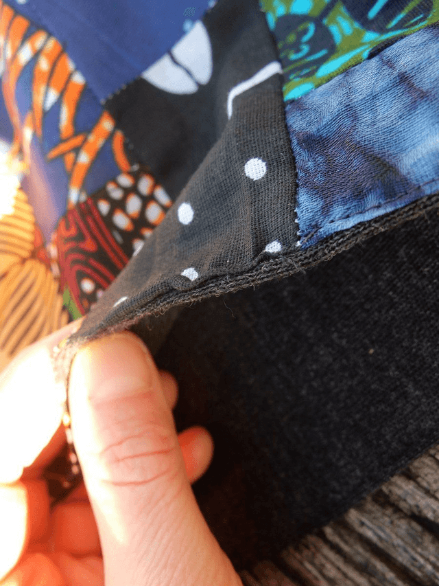 Maxi cache-cou SËTU - Patchwork wax & laine 
