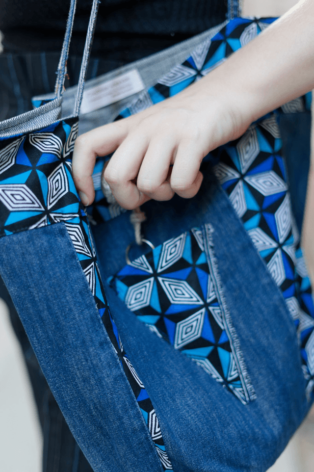 Sac PODOR - Jean recyclé et wax | Création unique