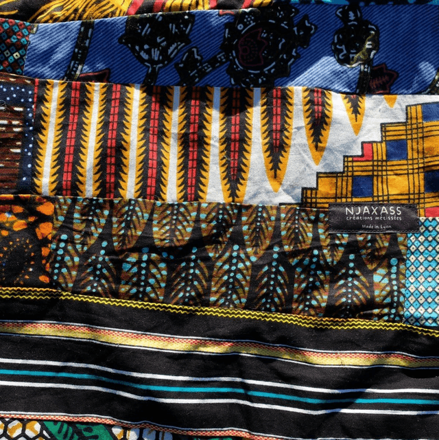Maxi cache-cou SËTU - Patchwork wax & laine