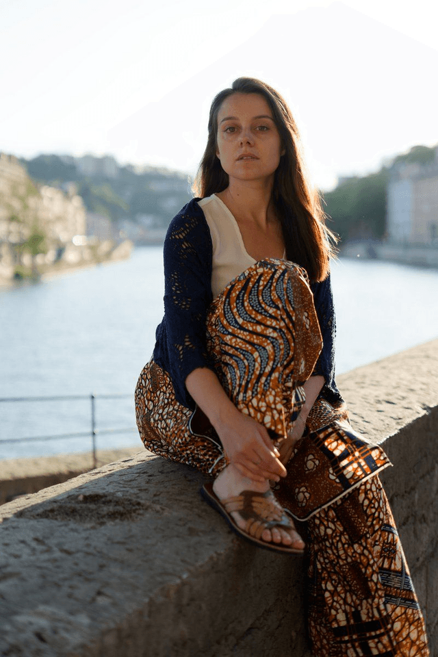 Pantalon portefeuille FOUTA | coton wax | imprimé DJOUDJ