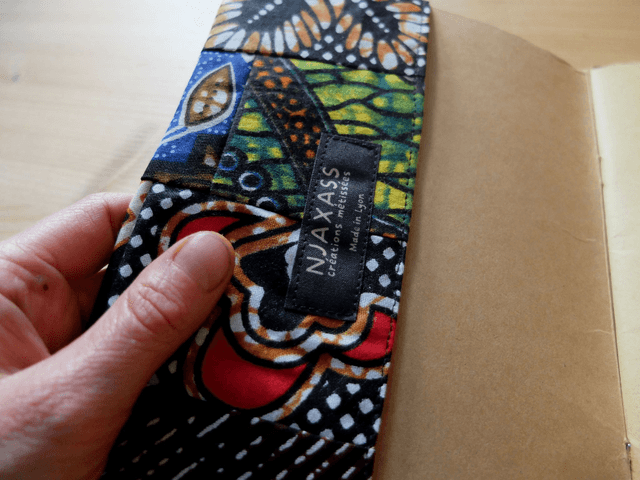 Protège carnet TAXAWAAY - Patchwork wax & coton