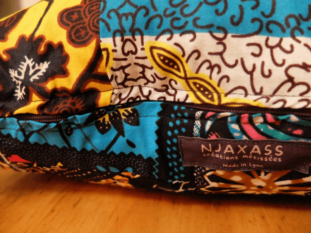 Housse de coussin KËR - 30x50cm - Patchwork wax