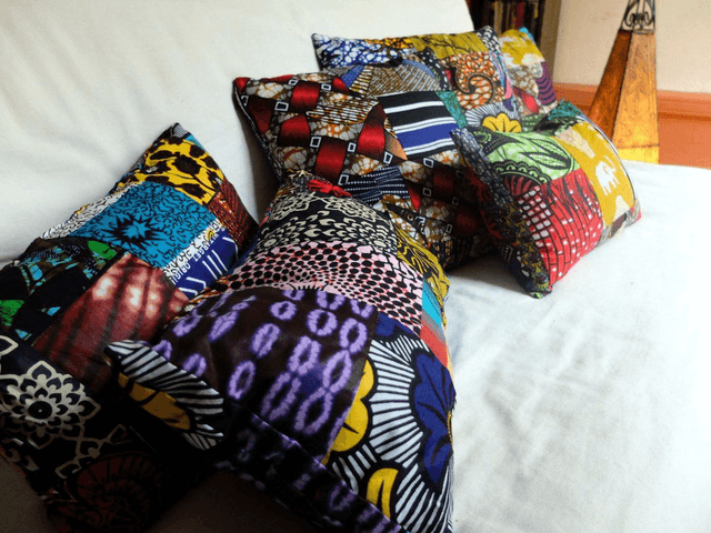 Coussin KËR - 35x35cm - Patchwork wax