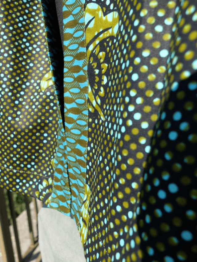 Veste kimono unisexe - Coton wax - Imprimé BUNTU