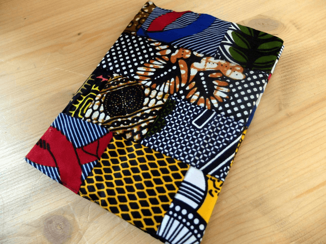 Protège carnet TAXAWAAY - Patchwork wax & coton