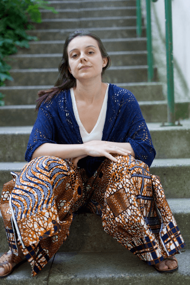 Pantalon portefeuille FOUTA | coton wax | imprimé DJOUDJ