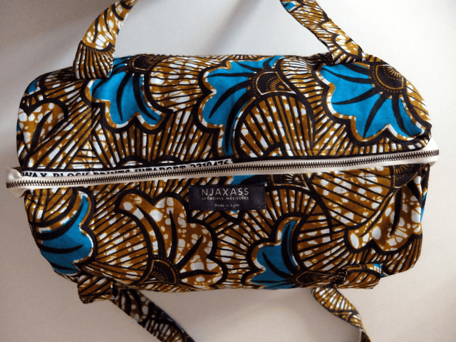  Sac polochon - Coton wax - Taille M - Imprimé au choix