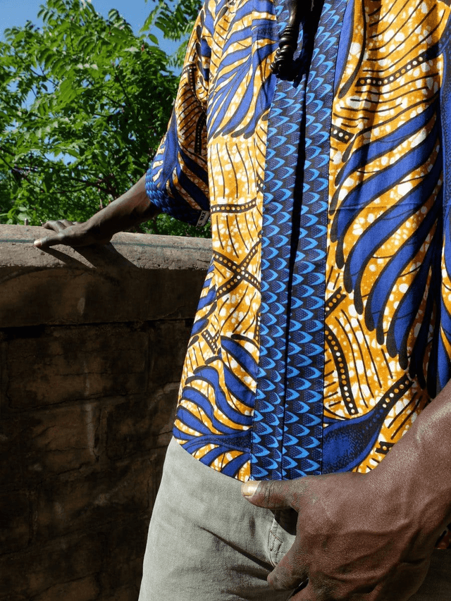 Veste kimono unisexe - Coton wax - Imprimé SAMB