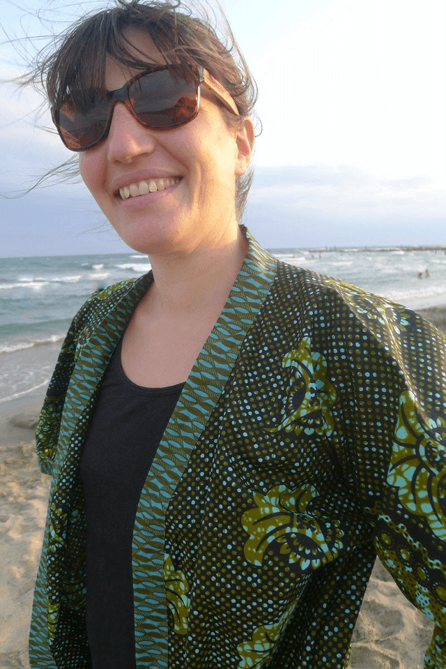 Veste kimono unisexe - Coton wax - Imprimé BUNTU