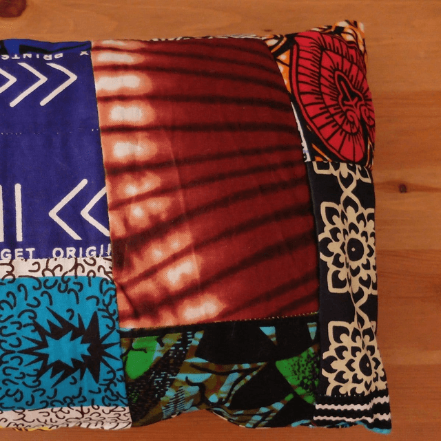 Housse de coussin KËR - 40x40cm - Patchwork wax
