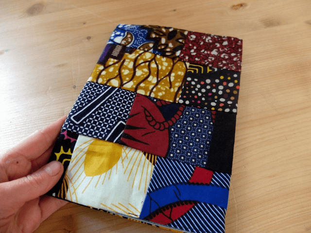 Protège carnet TAXAWAAY - Patchwork wax &amp; coton